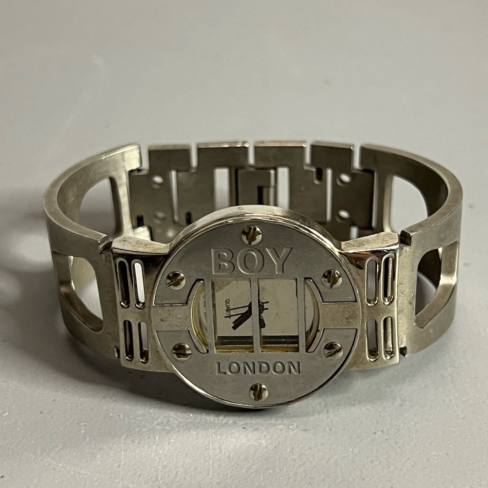 BOY LONDON Watch BOY-13-W Stainless Steel 1980s Analog Men Japan Made